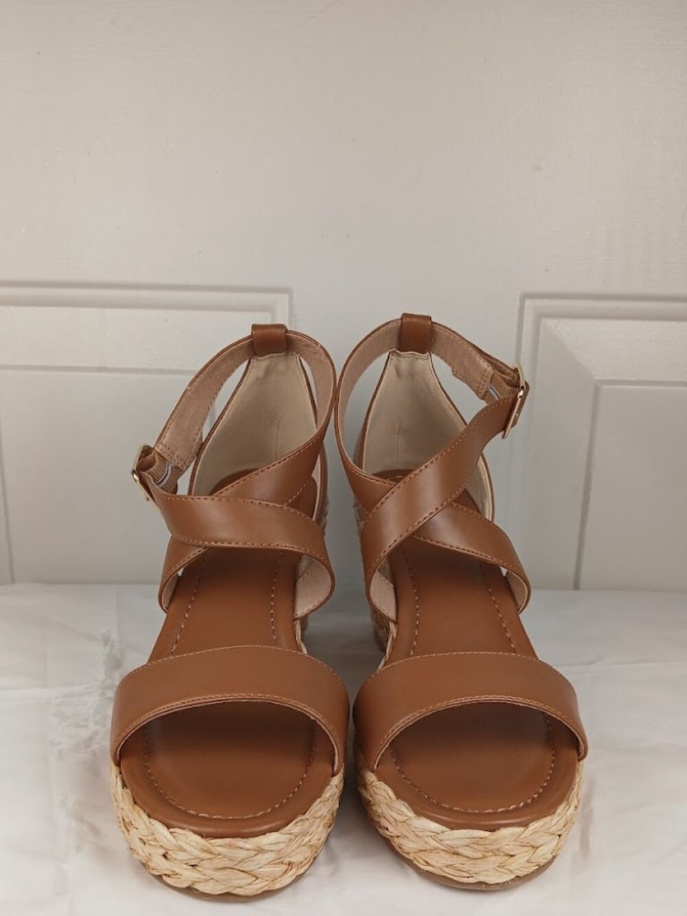 Womens Wedge Heel Platform Open Toe straps Shoes women